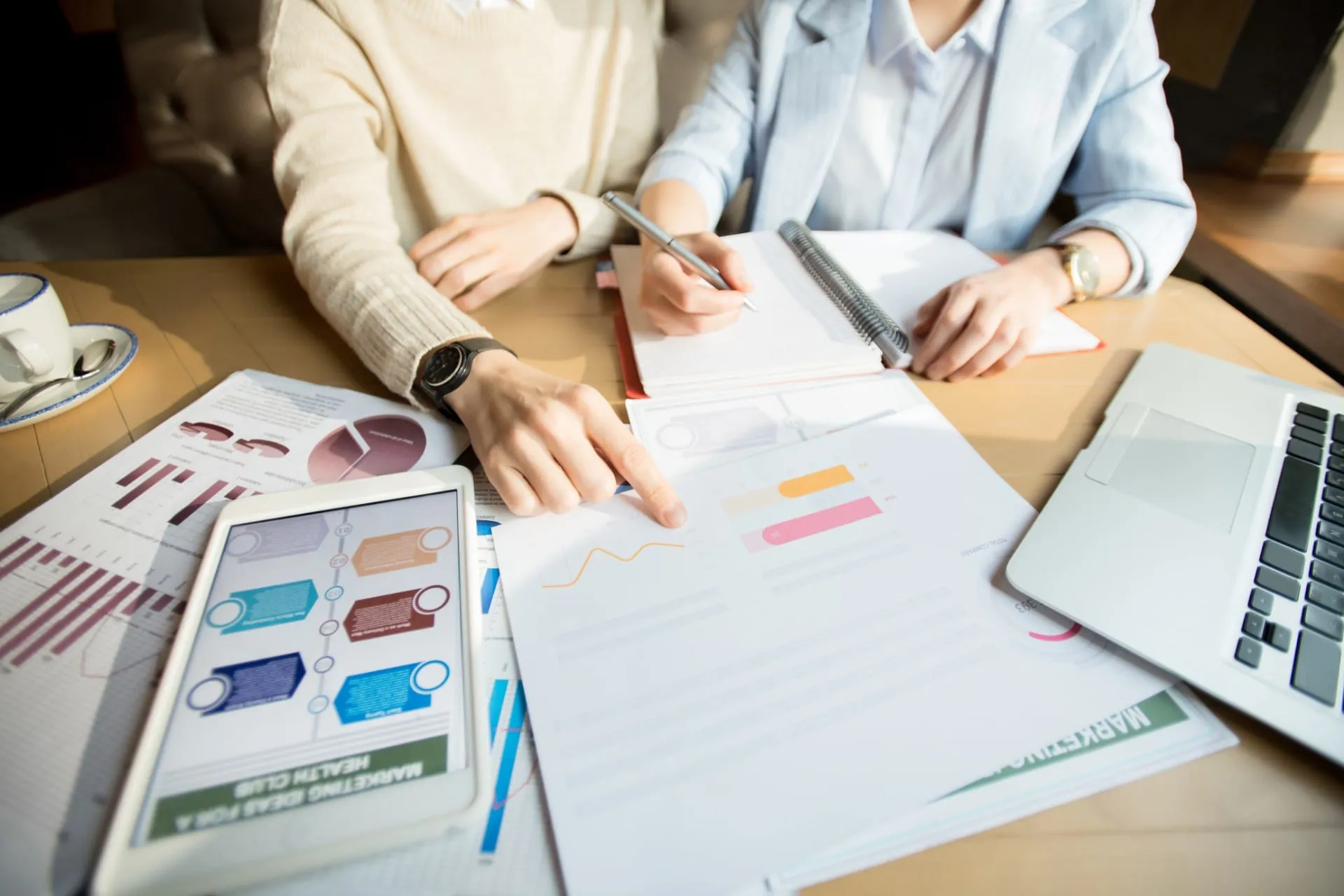 Accountants reviewing business reports Clarion Accountancy & Taxation Oakham